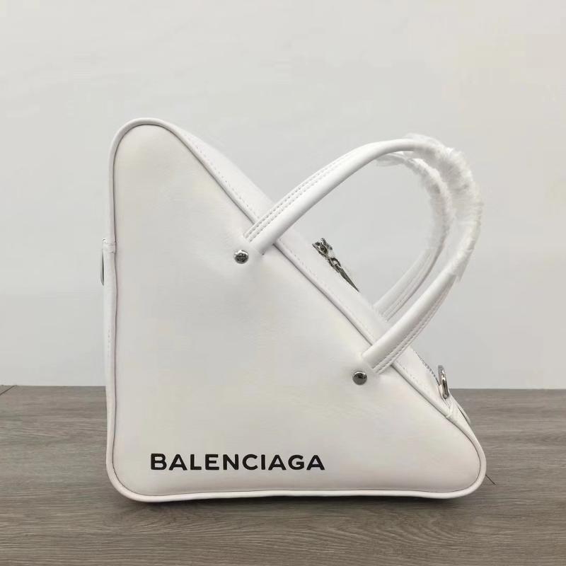 Balenciaga Bags 476975 Full leather small plain white